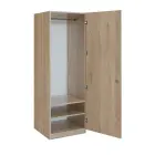 Q 13-60 skříň šatní, 1-dvéřová, 600x600x1800mm, dub bardolino